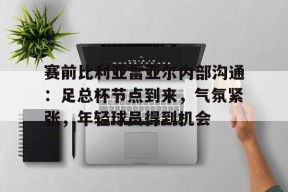 爱游戏体育-赛前比利亚雷亚尔内部沟通：足总杯节点到来，气氛紧张，年轻球员得到机会的简单介绍